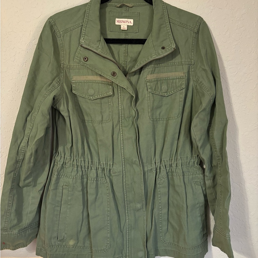 Women's Utility Jacket in Olive
